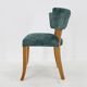 1950s Side Chair in Velvet , Italy