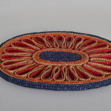 Braided straw underside