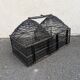 Double bird cage black iron old country decoration ethnic domes