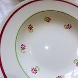 Set of 4 mixed soup plates