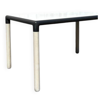 Grey wash Thonet Flex by Gerd Lange dining table – 130×80 cm | Mid-century design with character