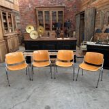 Suite of 18 DSC106 chairs by Giancarlo PIRETTI for Castelli