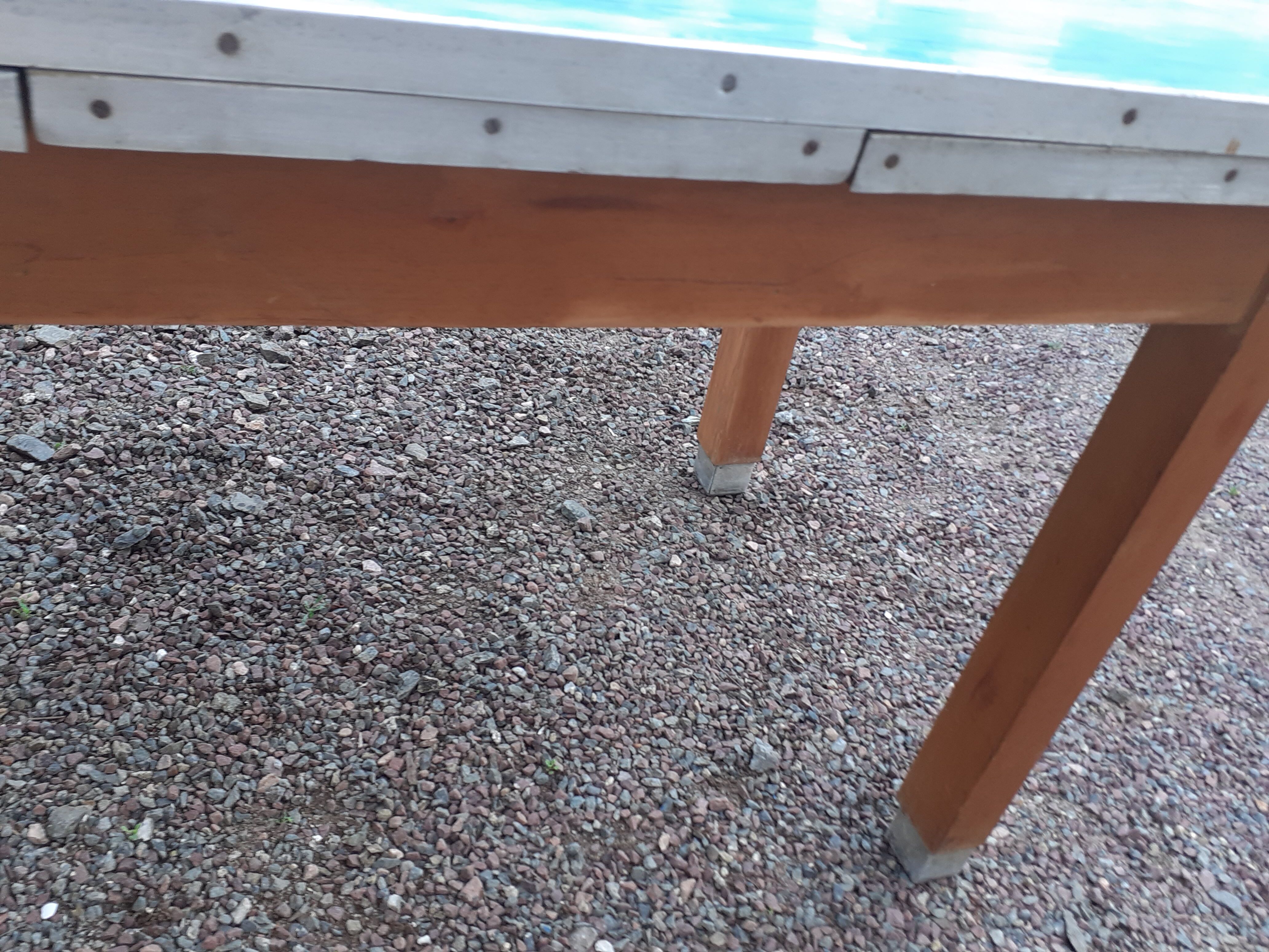 Vintage wooden formica kitchen table