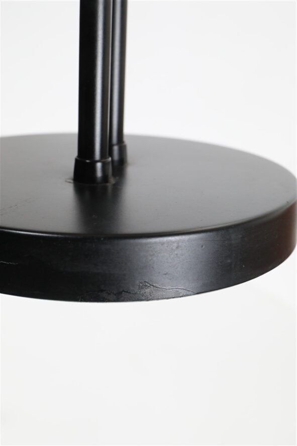 Big black Hustadt table lamp with pointed shade / 1970s / 1980s / postmodern design