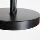 Big black Hustadt table lamp with pointed shade / 1970s / 1980s / postmodern design