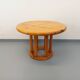 Vintage Scandinavian round dining table by Rainer Daumiller in pine from the 1960s.