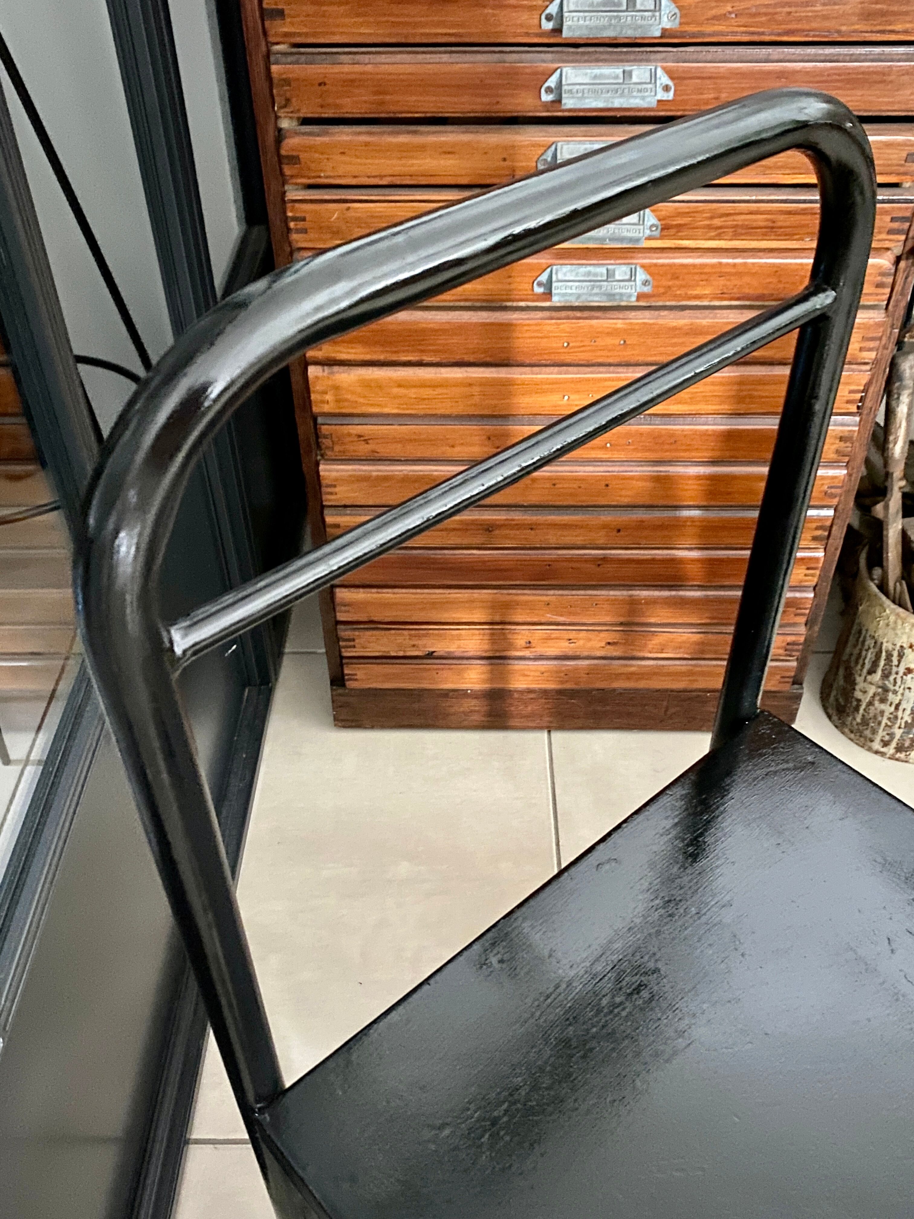 Vintage boarding school bedside table