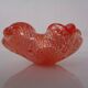 Red & Silver Murano Glass Ashtray by Barovier & Toso, Italy, 1960s