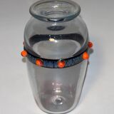 Schneider Vase with Applications Called "Jewels"