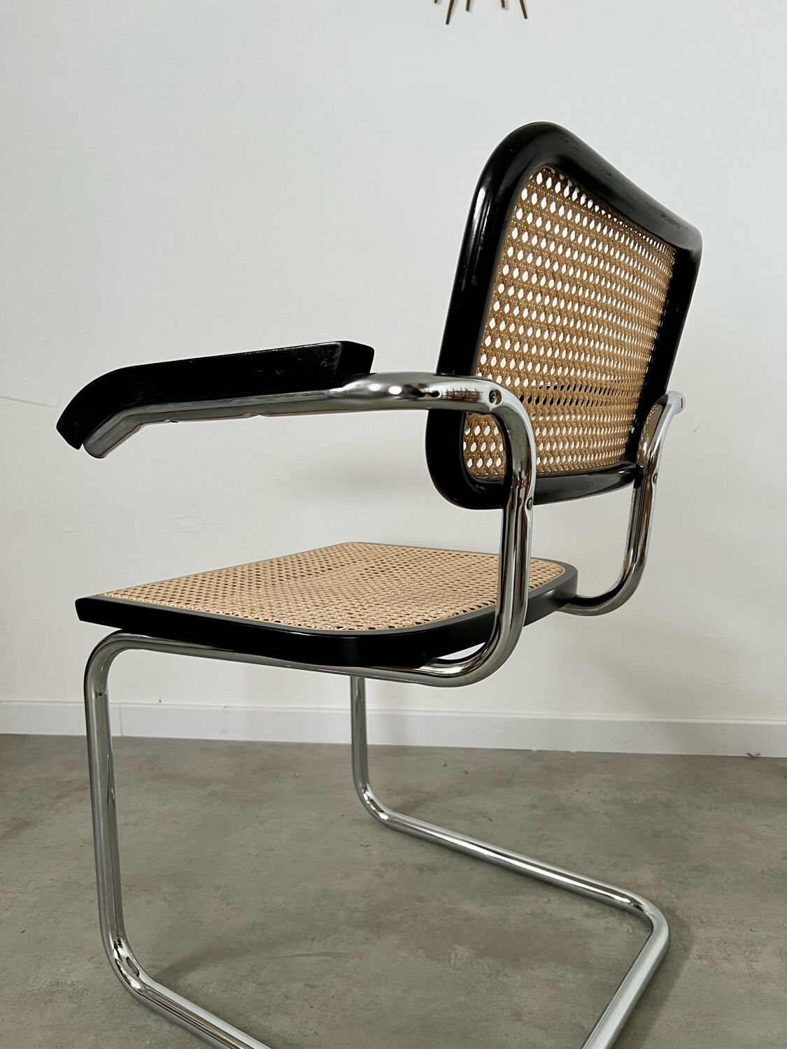 Old armchair Cesca B64 design Marcel Breuer 1970 Made in Italy