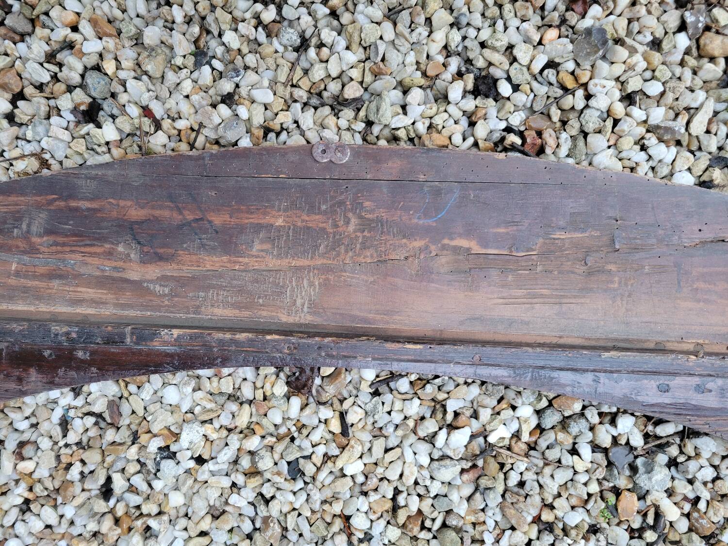 Cornice fronton in cherry wood around 1800