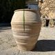 Ancient terracotta pottery jar from the 19th century.