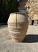 Ancient terracotta pottery jar from the 19th century.