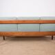 Danish 3-seater sofa in teak and new fabric, Senator model Ole Wanscher, France & Son.