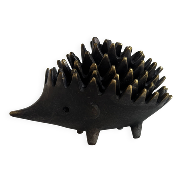 Vintage 1950 hedgehog ashtrays by Walter Bosse for Hertha Baller