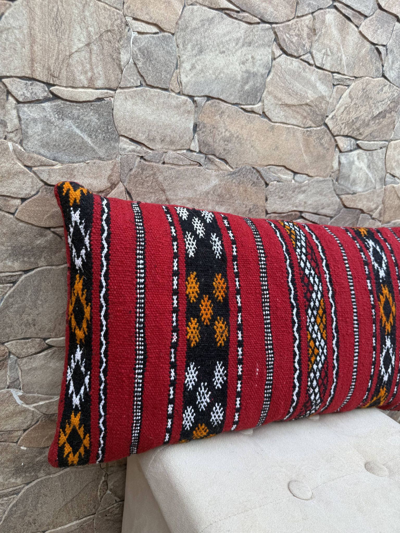 Moroccan pillowcase, Berber cushion cover, woven pillowcase