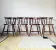 Set of 4 Western Bistro Chairs in Solid Wood