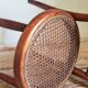 Children's chair in curved round wood old year