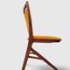 Set of 4 vintage saffron Scandinavian chairs