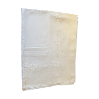 Embroidered flat sheet embroidered 3,20x2,30 m