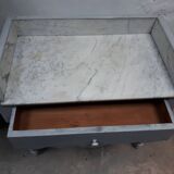 Old shelf shelf drawer gray marble tray 1900