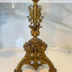 Pair of church candelabra - 19th century - in bronze and brass, 5 lights / c