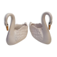 Vintage pair of ceramic pots shaped as swans