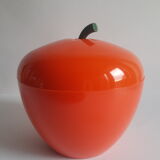 Vintage seventies orange ice bucket