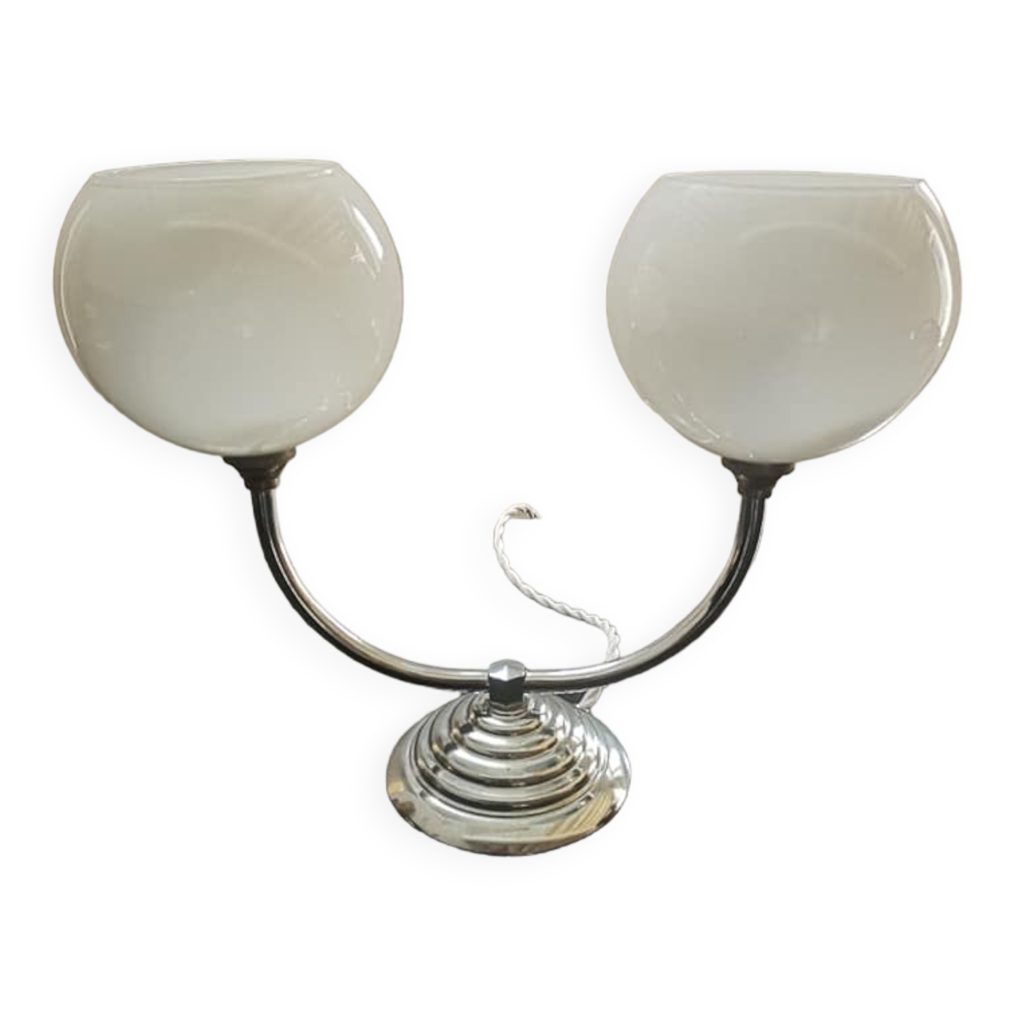 Table lamp globes opaline period art deco 1930