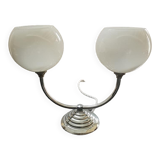 Lampe de table globes opaline période art déco 1930