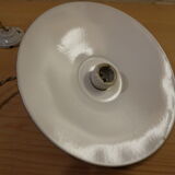 Black enamelled suspension with porcelain rosette