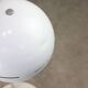 Lampe de table italienne de style spatial, couleur blanche, années 1970