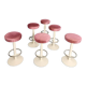 Midcentury design industrial barstools 'perfect pink'