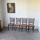 Set of 4 Fischel cane bistro chairs n019