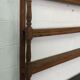 Old oak shelf back of glass counter wall