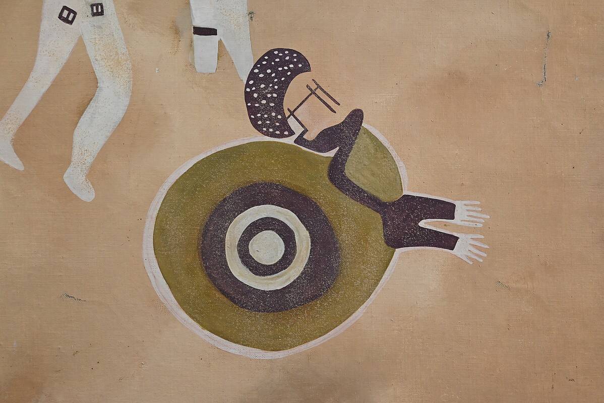 Tassili Rock Painting, signed G. Le Poitevin – 1960