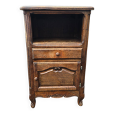 Small side table in carved oak in Louis XV style.