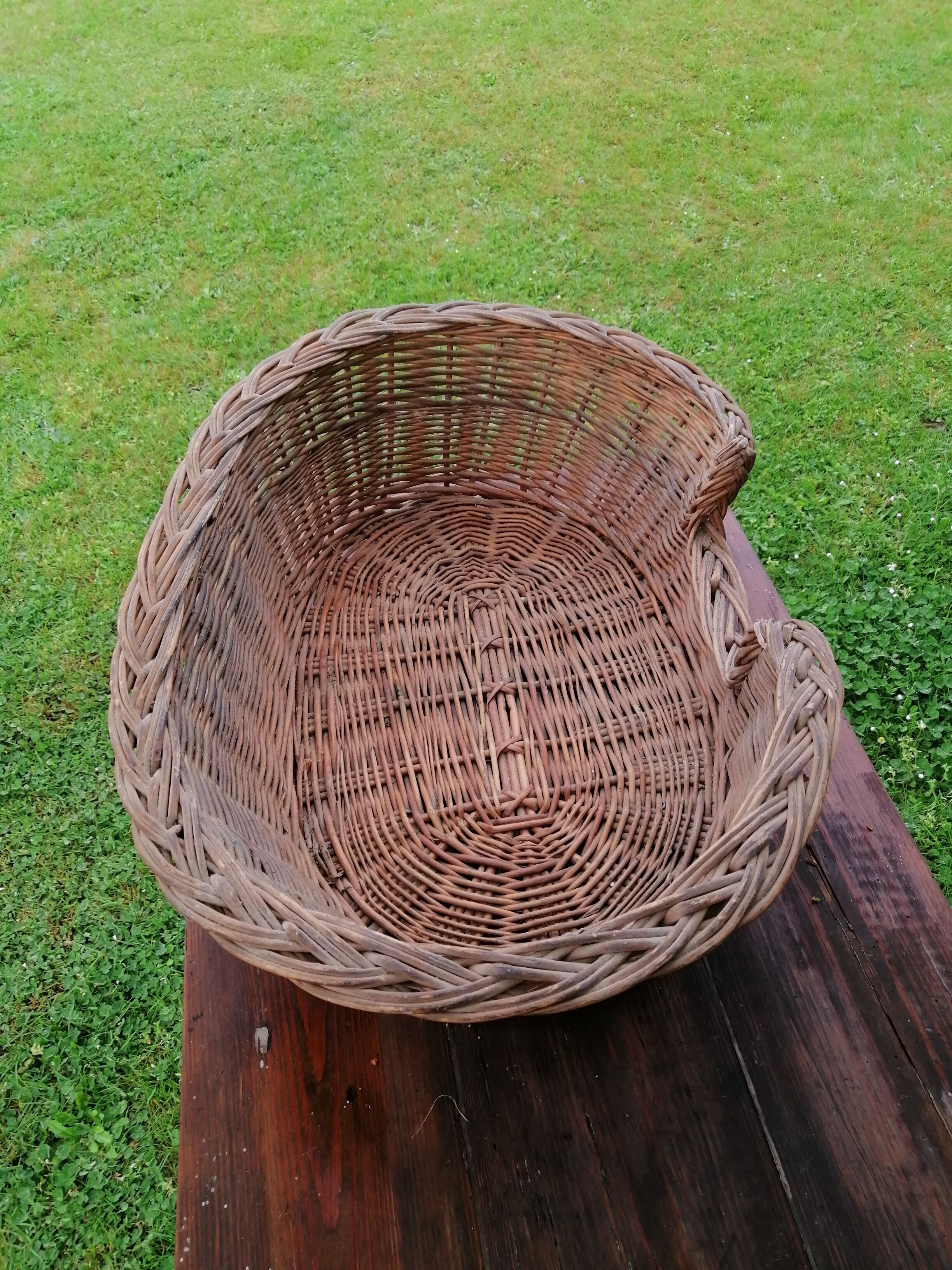 Wicker basket for dogs or cats vintage handmade