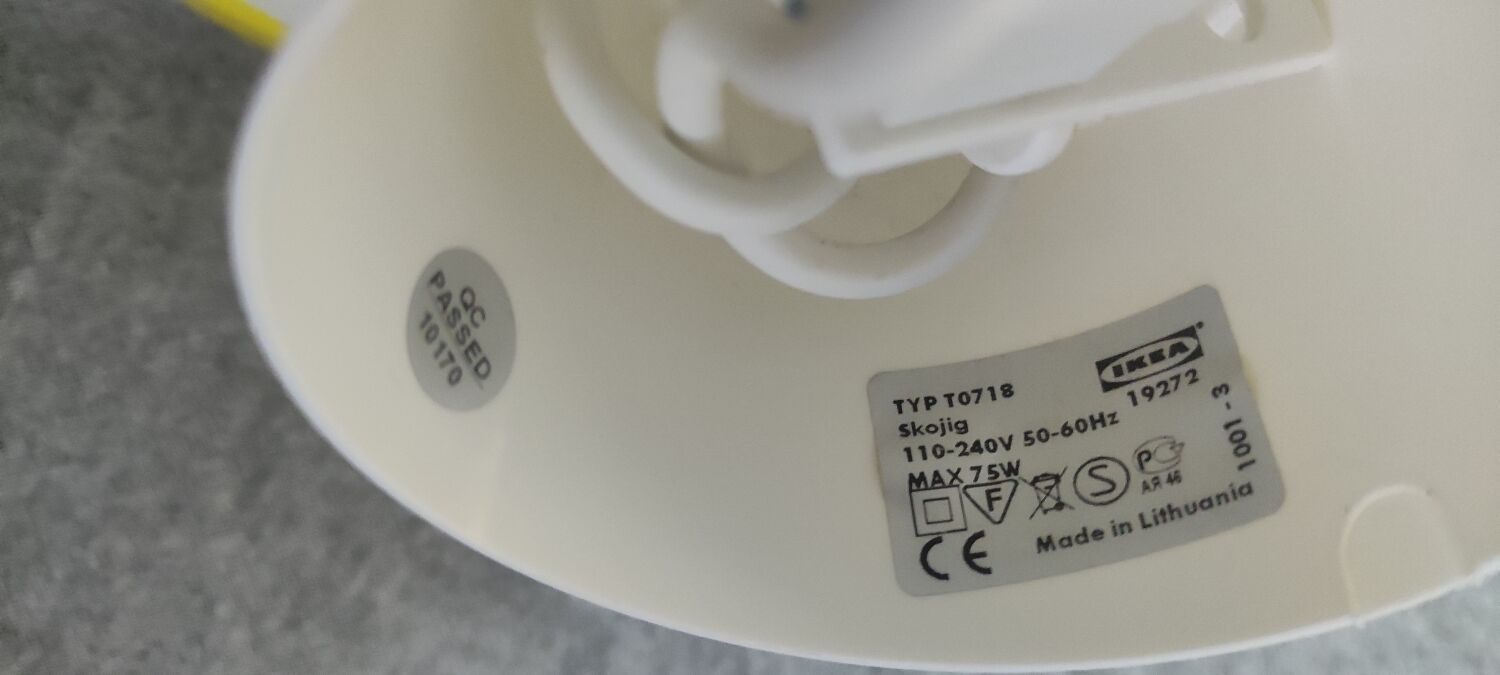 Suspension lamp clouds Ikea skojig 1990