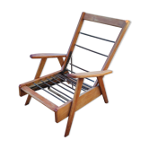 Fauteuil pieds compas à système vers 1950