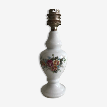 Pied de lampe vintage en porcelaine