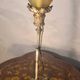 Bronze art nouveau tulip lamp signed vianne 40x16 old elec ok