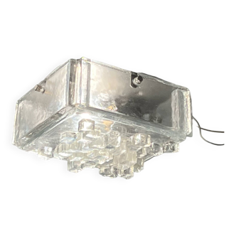 Lampe brutaliste rare Poliarte des années 70 - Design vintage neuf et ancien fabriqué en Italie