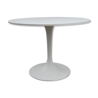 Table ronde blanche pied tulipe