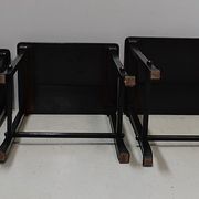 Chinese pull out tables in lase black
