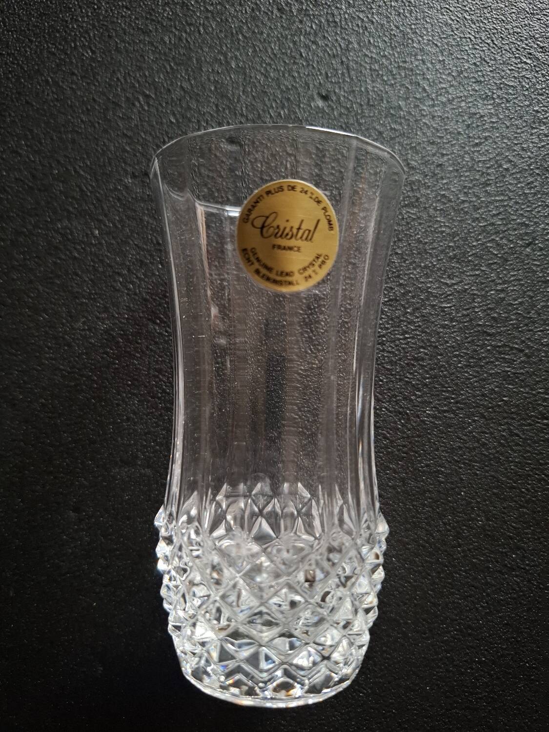 Crystal vase Pierre Cardin