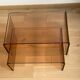 2 altuglas smoked nesting coffee table, 1970s