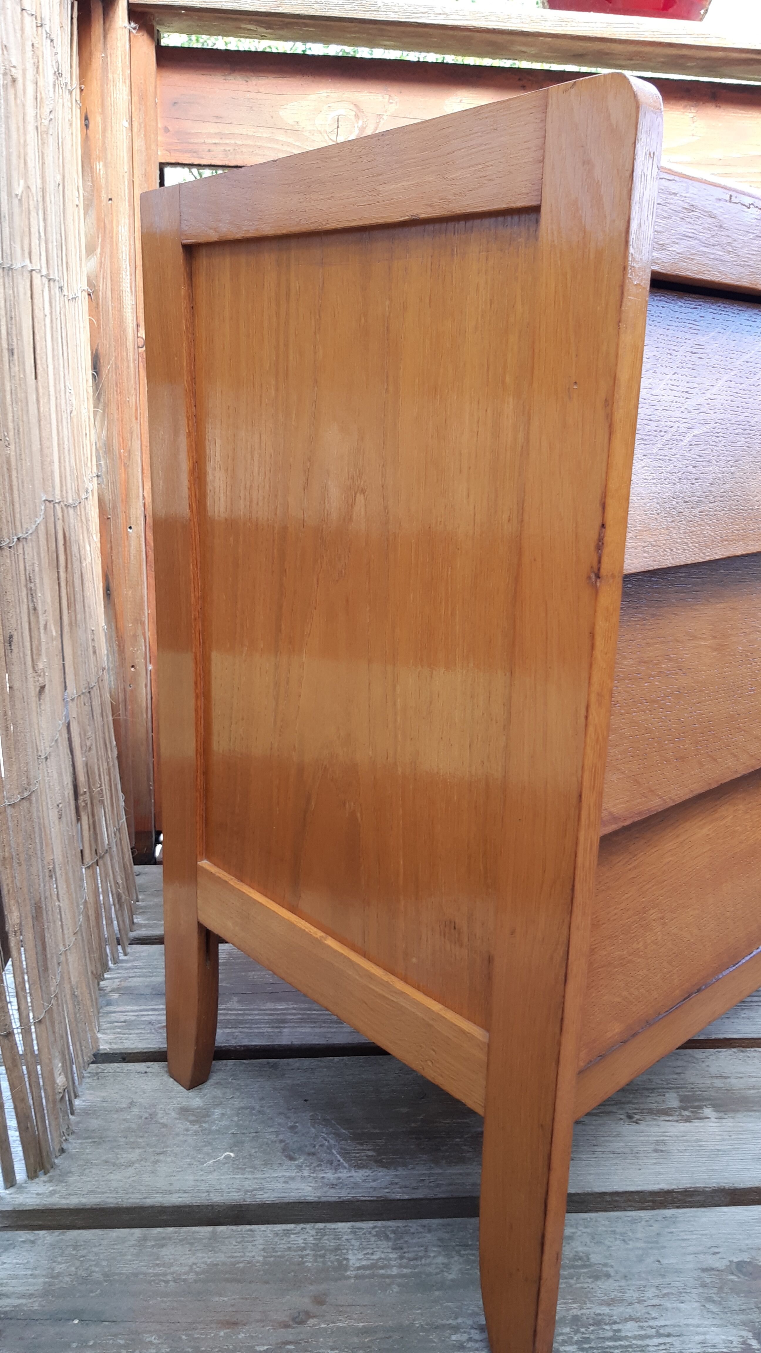 Commode chêne doré 1950
