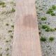Brutalist antique bench in solid mahogany and solid oak