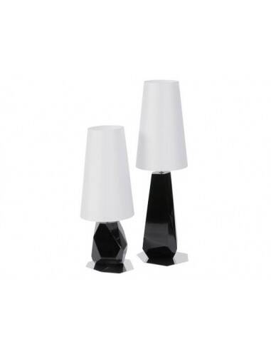 Lamp with silk lampshade